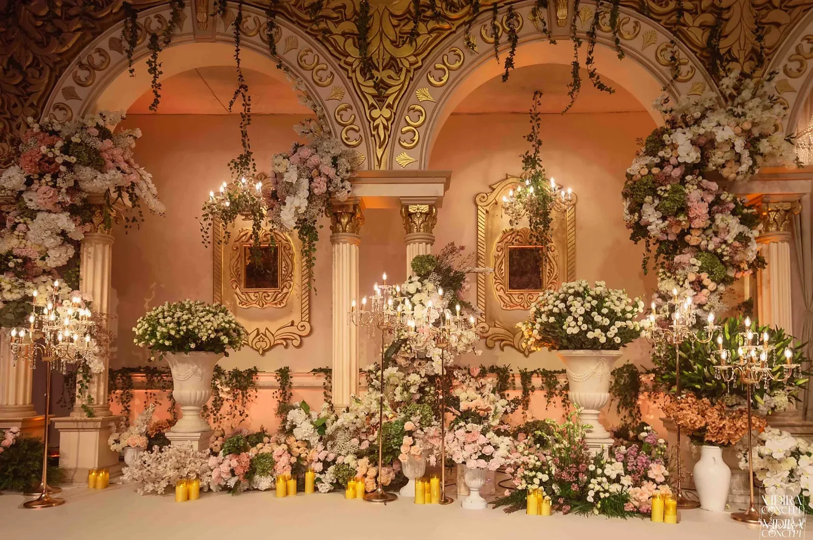Luxury wedding design and production by Vidira Concept in Dubai